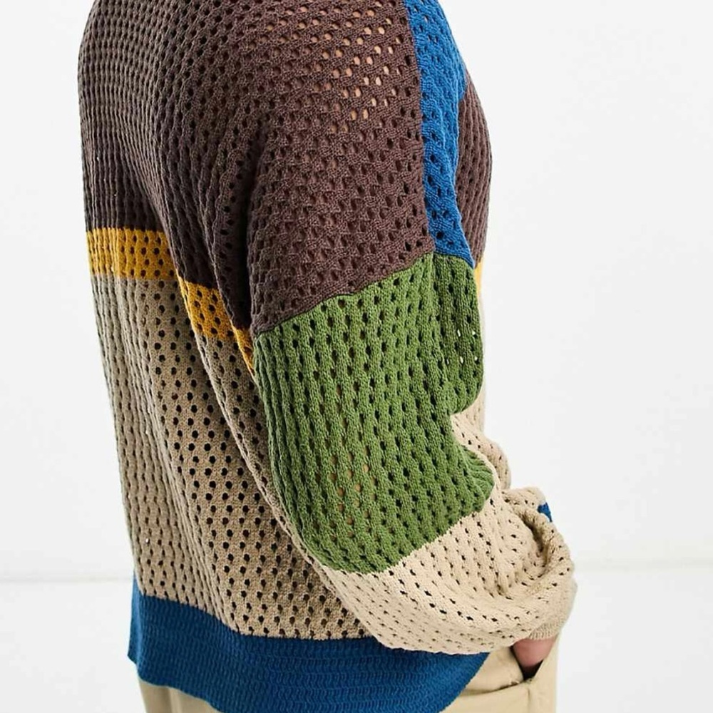 Colorblock Knit Cardigan - Picture 2 of 7